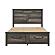 Lenior Queen Platform Bed w/Footboard Storage - Gray by Homelegance