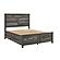 Lenior Queen Platform Bed w/Footboard Storage - Gray by Homelegance