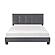 Newberry Queen Platform Bed - Dark Gray by Homelegance