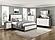 Rowan Queen Platform Bed w/Footboard Storage - Ivory & Gray by Homelegance