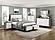 Rowan Queen Platform Bed w/Footboard Storage - Ivory & Gray by Homelegance