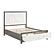 Rowan Queen Platform Bed w/Footboard Storage - Ivory & Gray by Homelegance