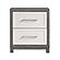 Rowan Nightstand - Ivory & Gray by Homelegance