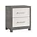 Rowan Nightstand - Ivory & Gray by Homelegance