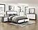 Rowan Eastern King Platform Bed w/Footboard Storage - Ivory & Gray by Homelegance