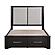 Gilbert Queen Platform Bed w/Footboard Storage - Light Gray by Homelegance