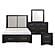 Gilbert 4pc Queen Bedroom Set  - Light Gray by Homelegance