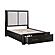 Gilbert Eastern King Platform Bed w/Footboard Storage - Light Gray by Homelegance
