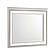 Audra Mirror - White by Homelegance