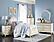 Cinderella Full Bed - Antique White w/Gray  by Homelegance