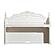 Cinderella Writing Hutch - Antique White w/Gray  by Homelegance