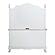 Cinderella Writing Desk - Antique White w/Gray  by Homelegance