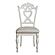 Cinderella Writing Desk Chair - Antique White w/Gray  by Homelegance