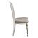 Cinderella Writing Desk Chair - Antique White w/Gray  by Homelegance