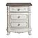 Cinderella Nightstand - Antique White w/Gray  by Homelegance