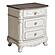 Cinderella Nightstand - Antique White w/Gray  by Homelegance