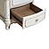 Cinderella Nightstand - Antique White w/Gray  by Homelegance