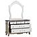 Cinderella Dresser - Antique White w/Gray  by Homelegance