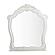 Cinderella Mirror - Antique White w/Gray  by Homelegance