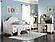 Cinderella Armoire - Antique White w/Gray  by Homelegance