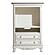 Cinderella Armoire - Antique White w/Gray  by Homelegance
