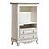 Cinderella Armoire - Antique White w/Gray  by Homelegance