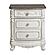 Cinderella 4pc Twin Bedroom Set  - Antique White w/Gray  by Homelegance