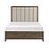 Cambridge Eastern King Platform Bed w/Footboard Storage - Flaxen by Homelegance