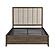 Cambridge Eastern King Platform Bed w/Footboard Storage - Flaxen by Homelegance