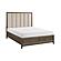 Cambridge Eastern King Platform Bed w/Footboard Storage - Flaxen by Homelegance