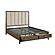 Cambridge Eastern King Platform Bed w/Footboard Storage - Flaxen by Homelegance
