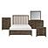Cambridge 5pc Queen Bedroom Set  - Flaxen by Homelegance