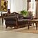 14379-3 All Leather  Sofa - Dark Brown by Homelegance