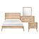 Marrin 4pc Queen Bedroom Set  - Natural Oak by Homelegance