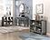 Garretson 6-Shelf  Bookcase - Gray by Homelegance