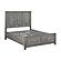 Garretson Full Platform Bed w/Footboard Storage - Gray by Homelegance