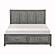 Garretson California King Platform Bed w/Footboard Storage - Gray by Homelegance
