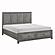 Garretson California King Platform Bed w/Footboard Storage - Gray by Homelegance