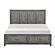 Garretson Eastern King Platform Bed w/Footboard Storage - Gray by Homelegance