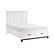 Garretson Queen Platform Bed w/Footboard Storage - White & Metallic Gray by Homelegance
