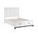 Garretson Queen Platform Bed w/Footboard Storage - White & Metallic Gray by Homelegance