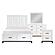 Garretson 4pc Queen Bedroom Set  - White & Metallic Gray by Homelegance