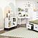 Garretson Writing Desk - White & Metallic Gray by Homelegance