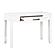 Garretson Writing Desk - White & Metallic Gray by Homelegance