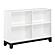 Garretson 4-Shelf Bookcase - White & Metallic Gray by Homelegance