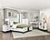 Garretson 4-Shelf Bookcase - White & Metallic Gray by Homelegance