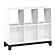 Garretson 6-Shelf Bookcase - White & Metallic Gray by Homelegance