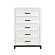 Garretson 5pc Queen Bedroom Set  - White & Metallic Gray by Homelegance