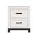 Garretson Nightstand - White & Metallic Gray by Homelegance