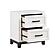 Garretson Nightstand - White & Metallic Gray by Homelegance